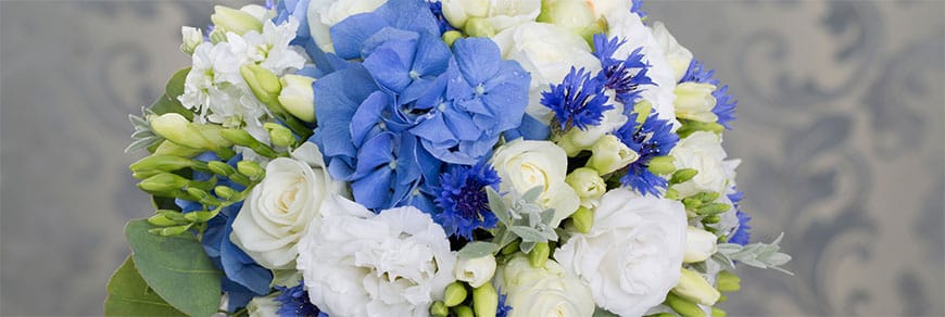 Bouquet sposa blu