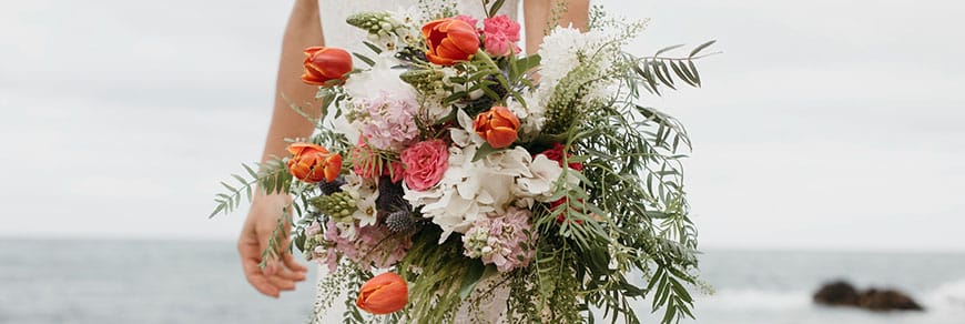 Bouquet sposa con erbe aromatiche