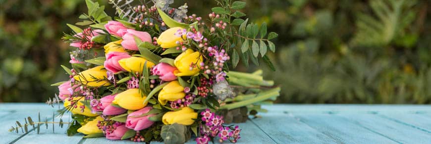 Bouquet sposa con tulipani