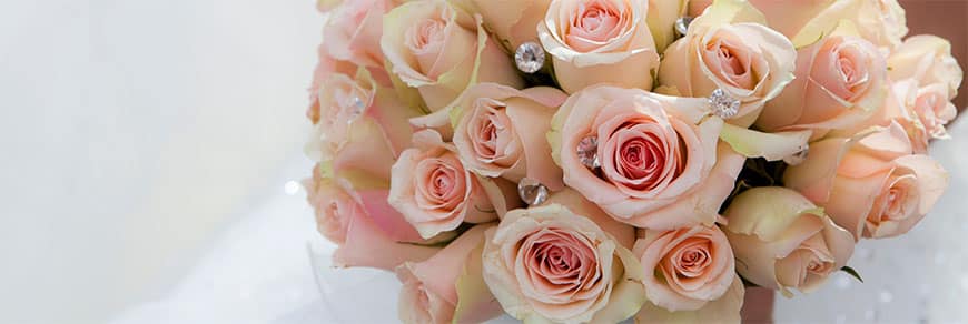 Bouquet sposa gioiello con brillantini