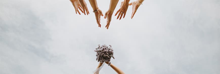 Lancio del bouquet