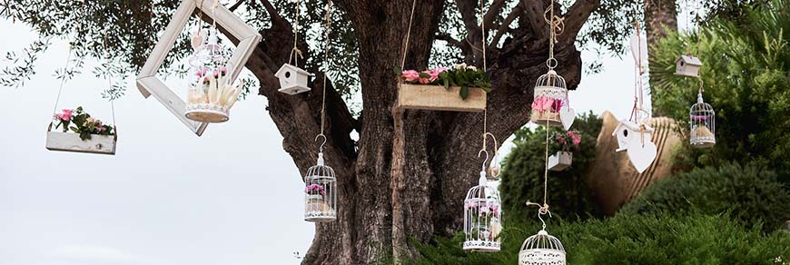 Ispirazioni per un matrimonio in giardino a tema